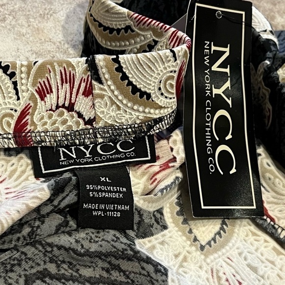 NWT New York Clothing Company Floral Pull On A Line Mini Skirt XL Stretchy - Picture 6 of 10